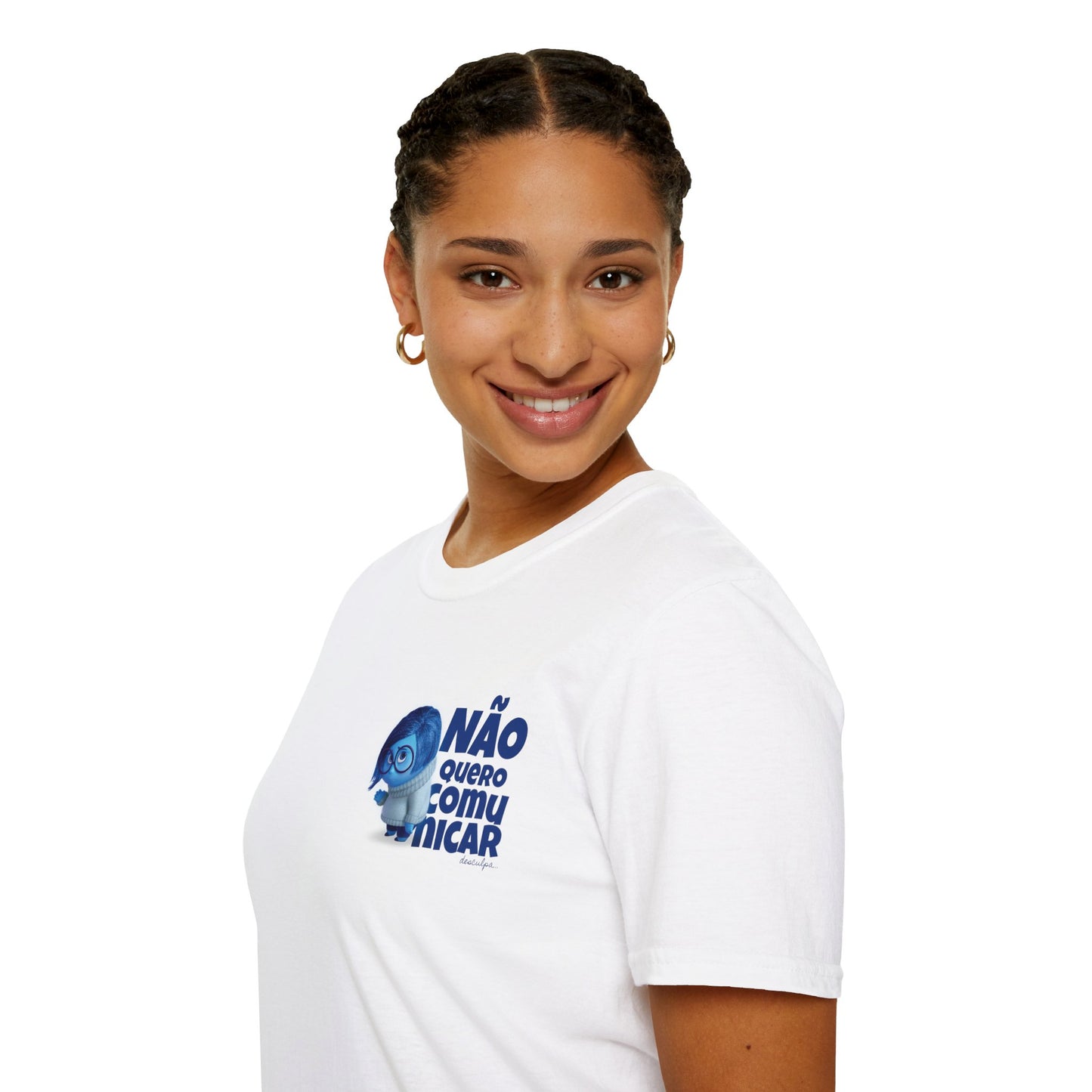 T-Shirt do Filme Divertidamente 2 - Medo (Não Quero Comunicar, Desculpa..)