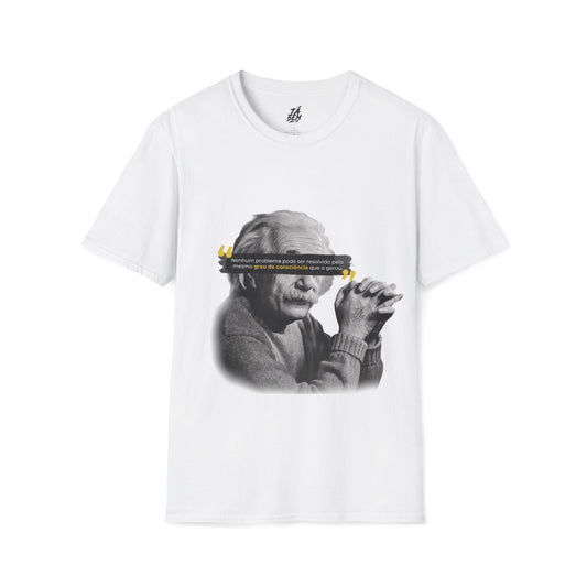 T-Shirt Albert Einstein - Nenhum problema pode ser resolvido pelo mesmo grau de consciência que o gerou
